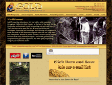 Tablet Screenshot of goldprospecting.com